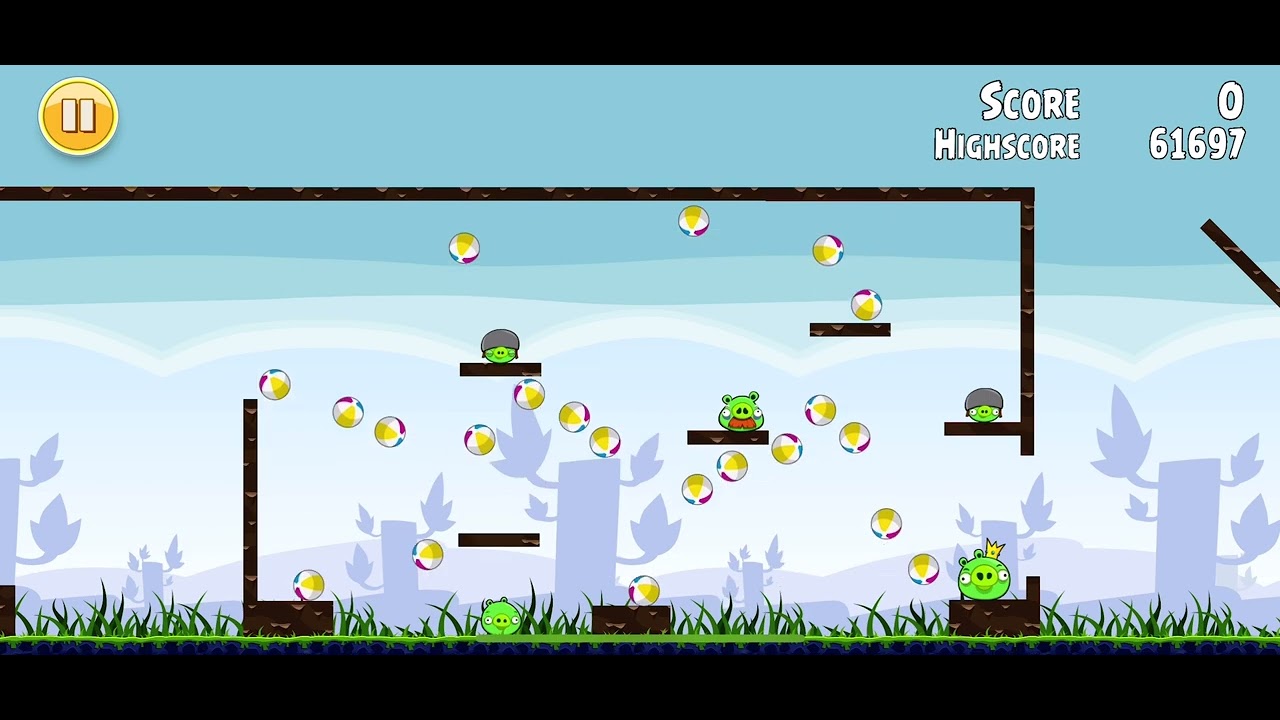 The beach balls keep increasing the score. LOL glitch in Rovio