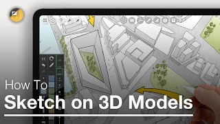 How to Sketch on 3D Models - Morpholio Trace Beginner Tutorial for iPad Pro Drawing & Design screenshot 4
