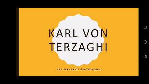 Karl Von Terzaghi