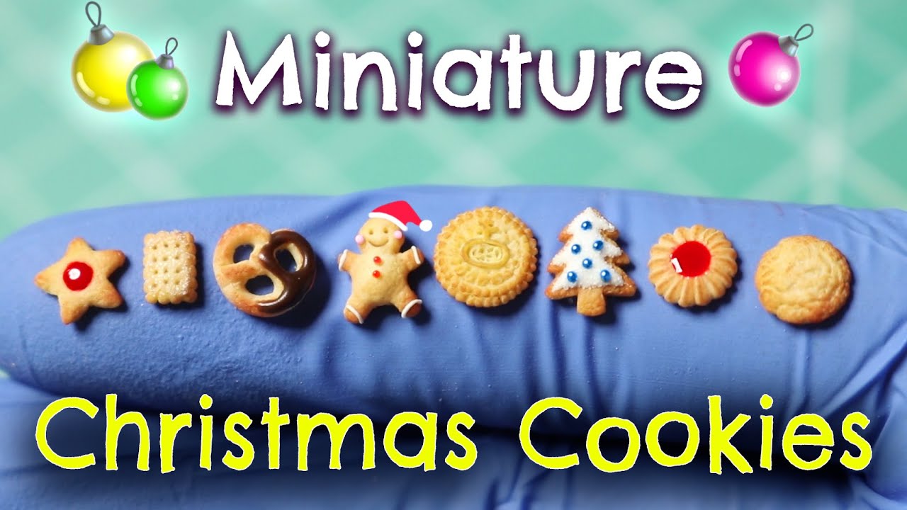 Лепка Рождественского Печенья из полимерной глины | Миниатюрная Еда из Полимерной Глины