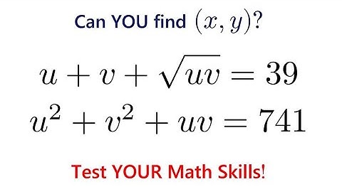Can You Solve This Beautiful Algebraic System of Equations?