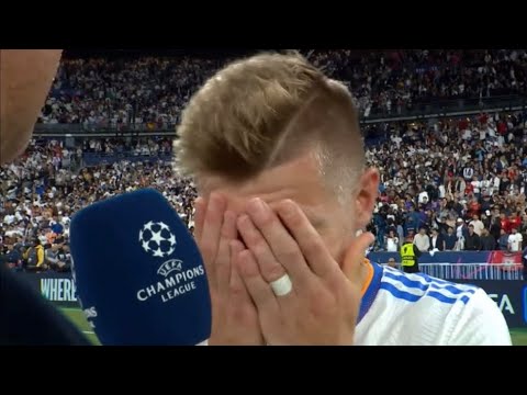 Toni Kroos rastet bei Interview im Champions-League Finale 2022 aus und bricht ab!