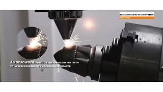 Laser cladding services for construction/minery tools.