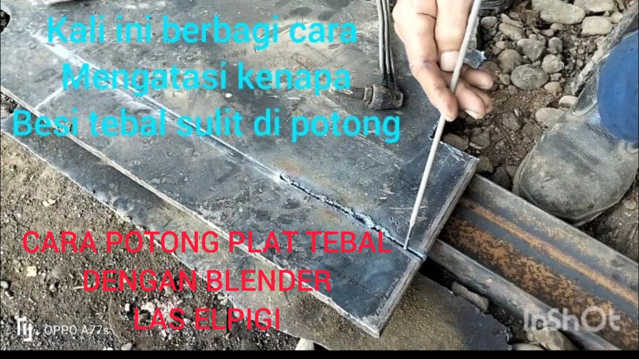 MENGATASI MASALAH !!CARA POTONG PLAT TEBAL DENGAN BLENDER ELPIGI