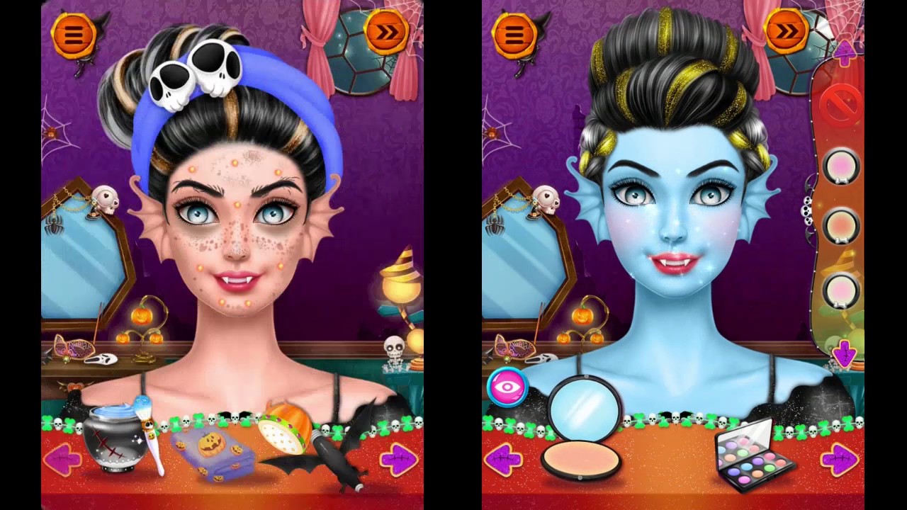 Pretty Halloween Girls Makeup halloween makeup, pretty makeover games