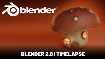 Blender 2.8 | Mushroom House Creation | Timelapse Tutorial