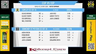 Copley CC 1st XI v Sowerby St Peters CC 1st XI