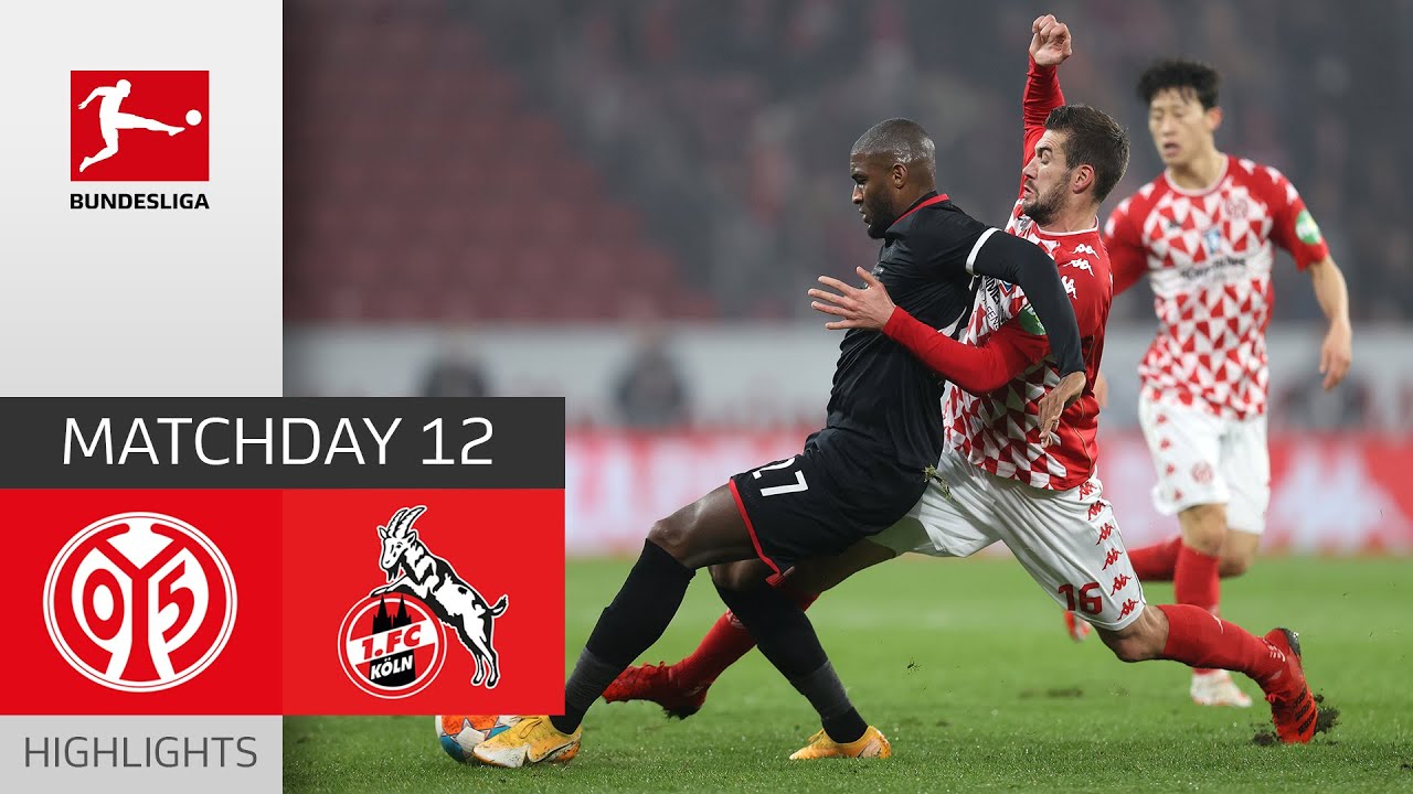 Entertaining & fair Draw | FSV Mainz - FC Köln 1-1 | Highlights | Matchday  12 – Bundesliga 21/22 - YouTube