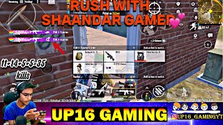 MY FIRST UNBELIEVABLE MATCH WITH BIGGEST YOUTUBER @shaandargamer4594 😱🥶 || UP16 GAMING