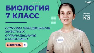 Способы передвижения животных. Полости тела. Органы дыхания и газообмен. Урок 29. Биология 7 класс.