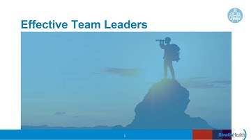 QI Basics- Team Concepts and Communication: Project Teams and Leadership