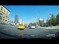 Moscow Streets! Driving along the Yauza river embankments.With Sound!