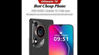 Best Cheap Phone Rungee Ultimate 70 4G Phone 4GB+64GB Android13 6.8inch 5000mAh Octa-Core Dual-SIM