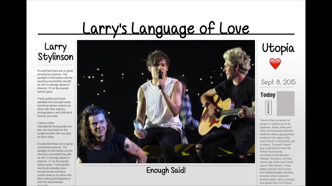 Larry Stylinson - Larry's Language of Love