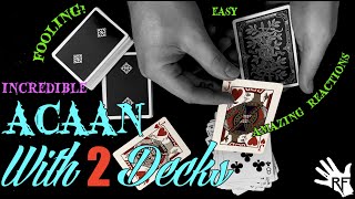 LEARN an INCREDIBLE 2 Deck ACAAN That Will FOOL ANY Spectator | Card Trick Tutorial screenshot 4