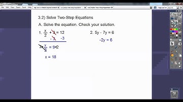 Solve Two-Step Equations - Section 3.2