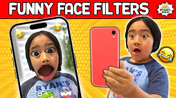 Ryan's World Funny Face Filters Collections!