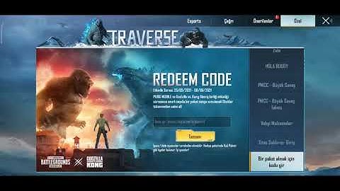 GODZILLA VS KONG TRAVERSE REDEEM CODE