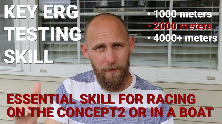 Essential Rowing Skill for Erg Tests and Racing