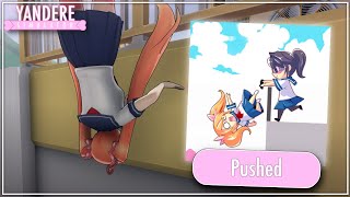 Pushing Osana Off Of The School Roof - Yandere Simulator Demo