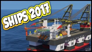 Ships 2017 ➤ Semi-Submersible Transport Ship & DCV Builder Ship [Ships 2017 Gameplay]