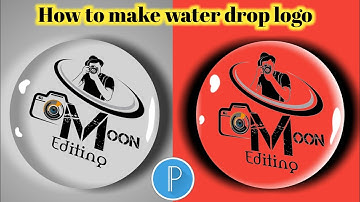 How to make WATER DROP logo || water drop logo design by pixellab || pixellab tutorial
