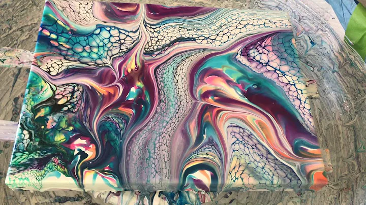 #232 Vibrant Drizzle-Swipe-Wreck and Spin Pour