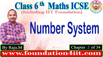 Class 6 Maths ICSE || Number System || Chapter : 1 of 34 ||