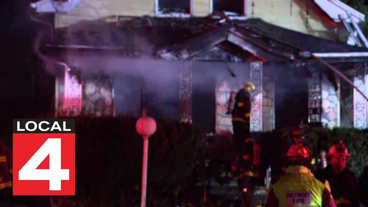 1 dead, 2 injured in house fire on Detroit's east side - YouTube