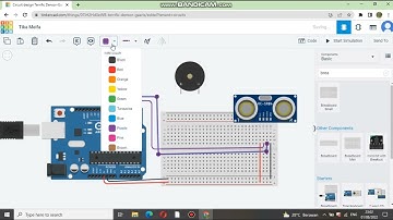 DETEKSI JARAK DENGAN SENSOR ULTRASONIK HC-SR04 || ARDUINO TINKERCAD