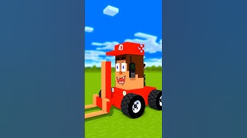 Steve-Forklift and Alex-Loader Delivery Service - Minecraft animation #minecraft #shorts