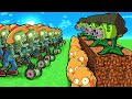 PLANTS vs ZOMBIES SIEGE CHALLENGE! (Minecraft)