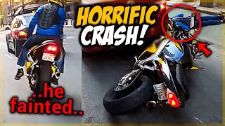 Biker Fainted! - EPIC & CRAZY MOTORCYCLE MOMENTS 2024 [Ep. 115]