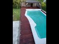Merbau deck around pool