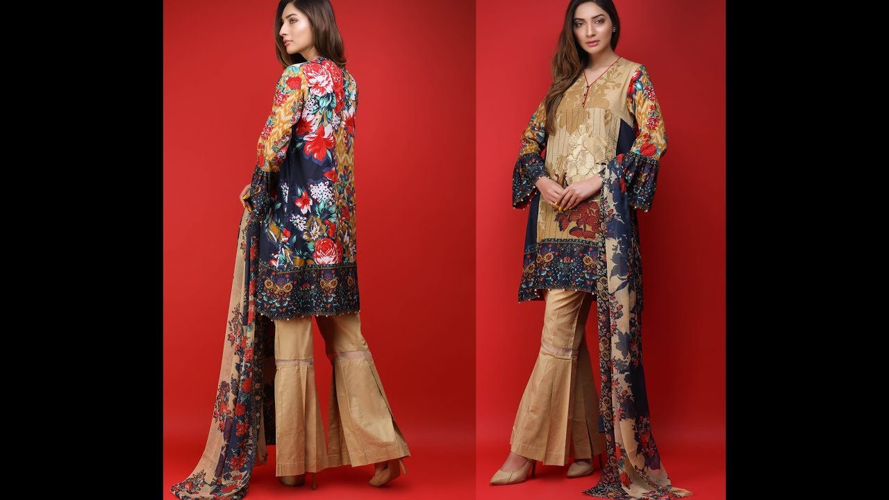Warda Latest Summer Dresses Printed n Embroidered Collection 2018-19