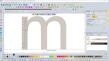 Satin Tool To Create Letter M in FTCU Software