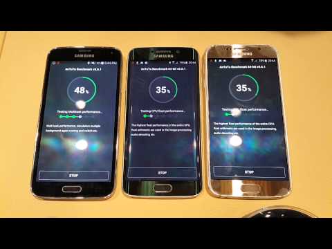 Samsung Galaxy S5, Galaxy S6 Edge, S6 Antutu test