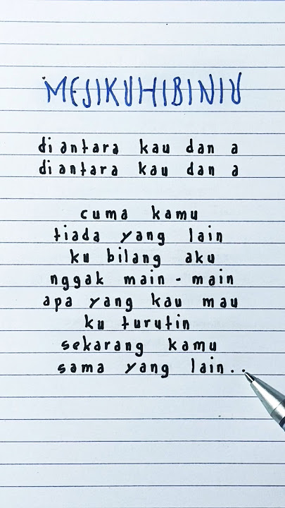 Cuma kamu, tiada yang lain... tapi ternyata kamu ada yang lain 💔