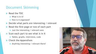 Skimming a Document; Professor Murray
