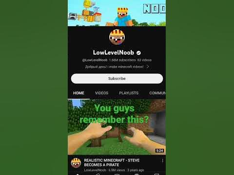 RIP lowlevelNoob in Minecraft - YouTube