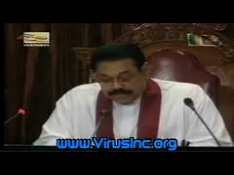 Sri Lankan President Mahinda Rajapaksha Addresses ...
