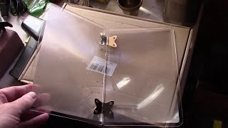 Foldable Fresnel Lens! How to cut a Fresnel Lens in Half (and add hinges!) my &quot;fire lens&quot; converted!