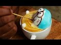 BEST 3D COFFEE ART: Giraffe Octopus Doraemon Shark Seal