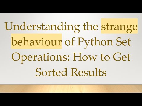 Understanding the strange