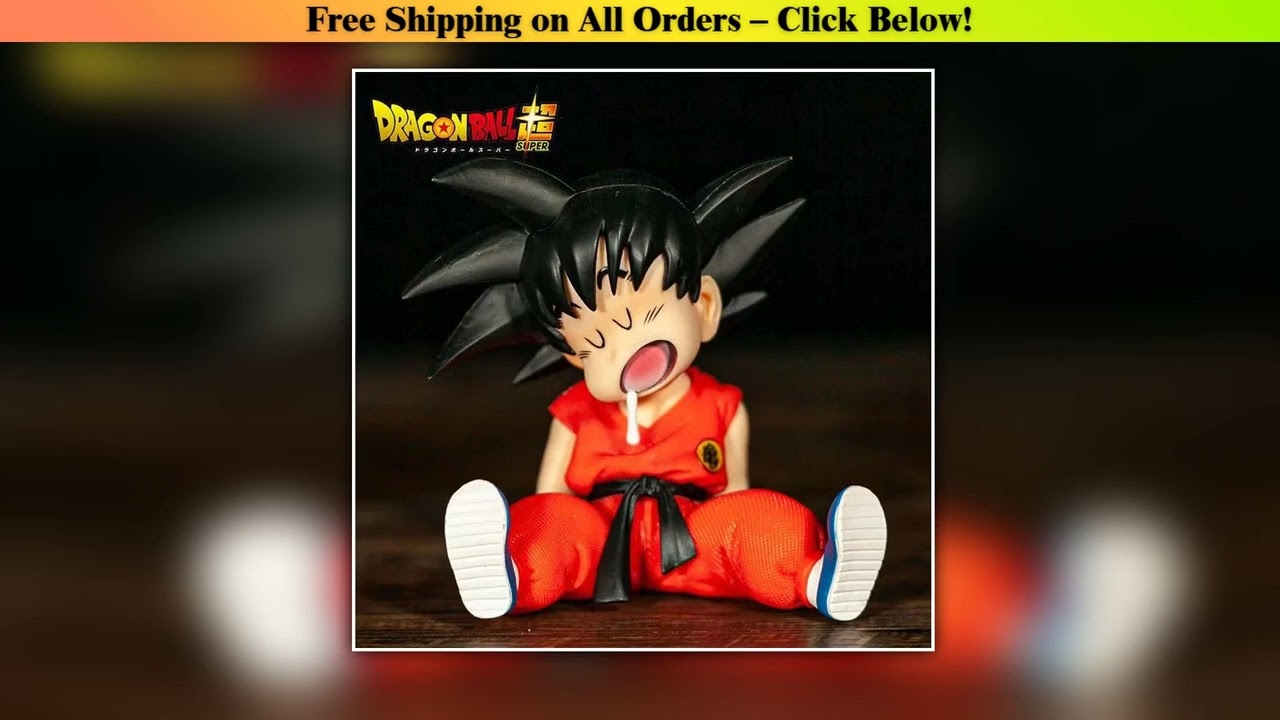 10cm Dragon Ball Anime Figure Son Goku Super Saiyan Q Version Model Figurine PVC Statue Collection