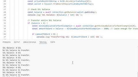Solana Wallet Sweeper bot