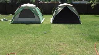 Палатки с защитой от солнца Maverick Solar Control - короткая версия (тест-сравнение)
