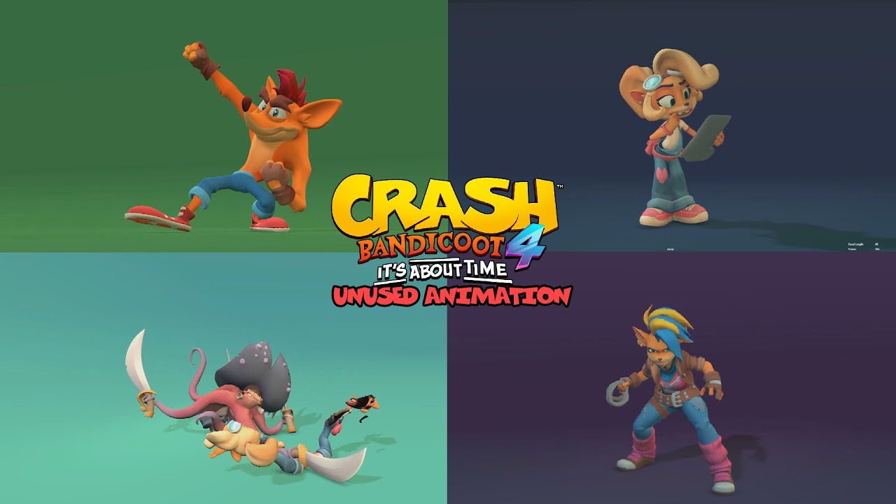 CRASH BANDICOOT 4 IT'S ABOU TIME - UNUSED ANIMATION