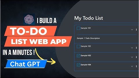 Chat GPT : Building TODO Application using HTML JavaScript CSS