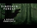 Dinosaur forest  3 hours  dinosaur ambience  jurassic park ambience   dinosaur and forest sounds